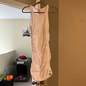 TNA white bodycon dress